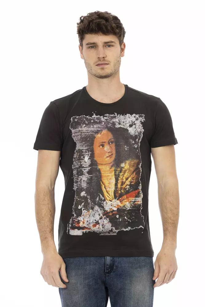 Black Cotton T-Shirt