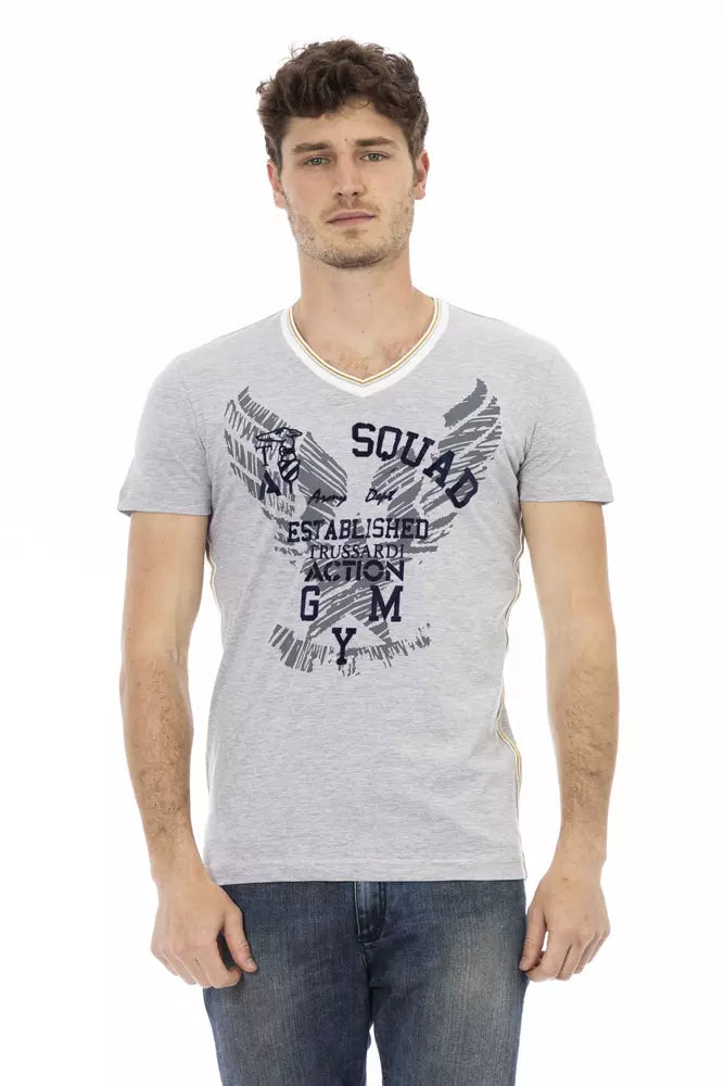 Gray Cotton T-Shirt
