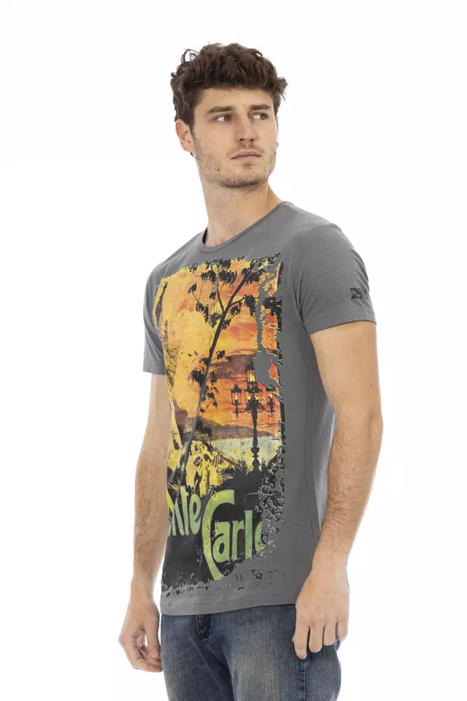 Gray Cotton T-Shirt