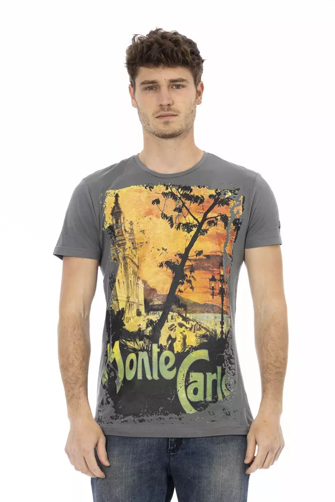 Gray Cotton T-Shirt