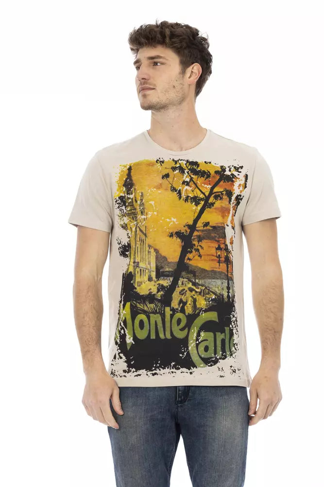 Beige Cotton T-Shirt