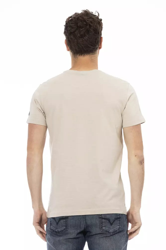 Beige Cotton T-Shirt