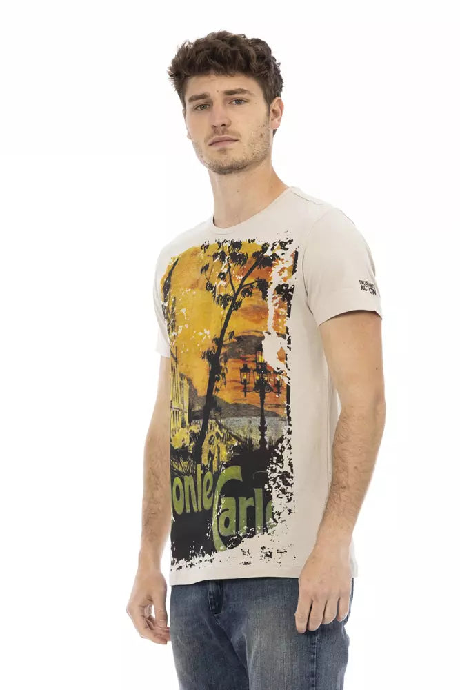 Beige Cotton T-Shirt