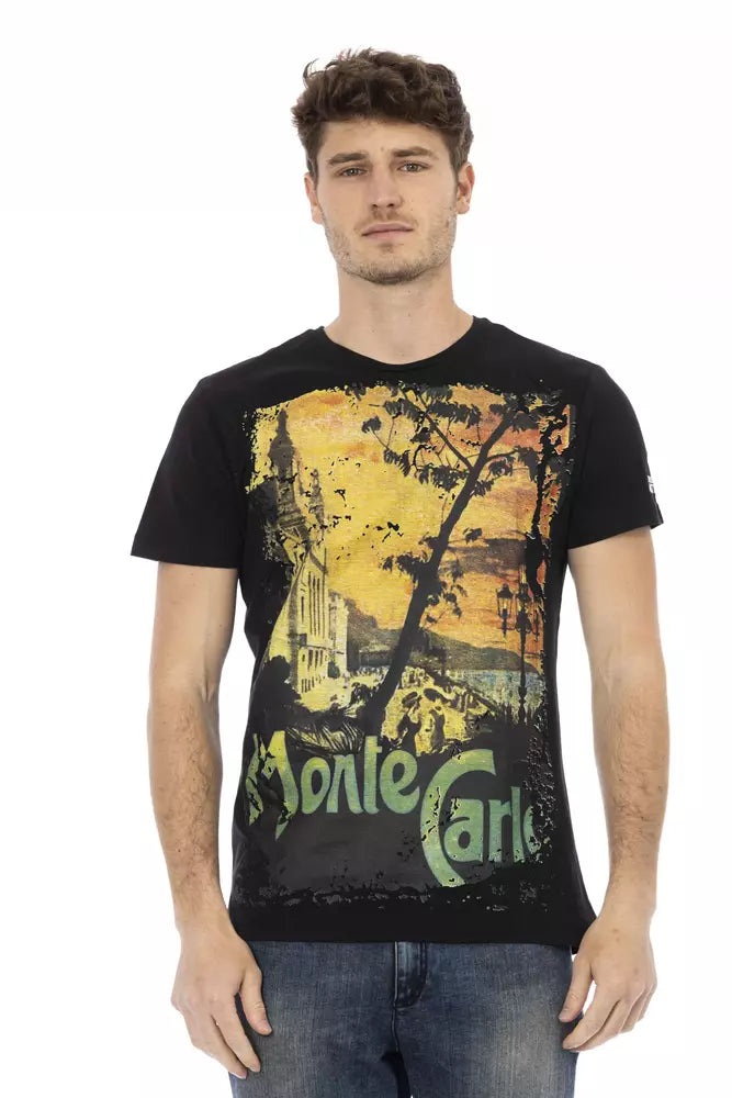 Black Cotton T-Shirt