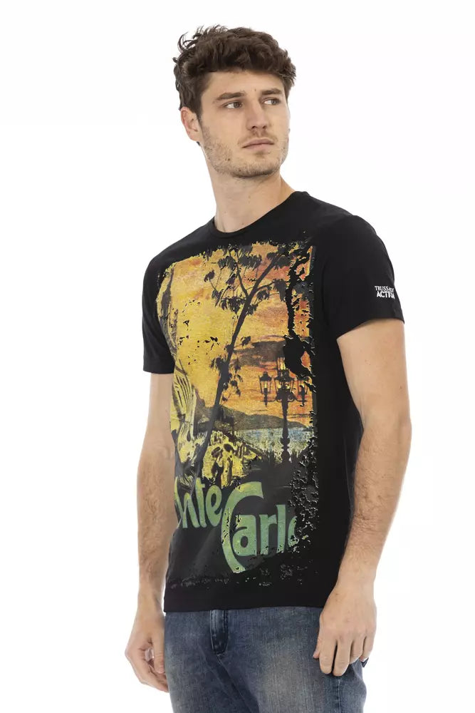 Black Cotton T-Shirt