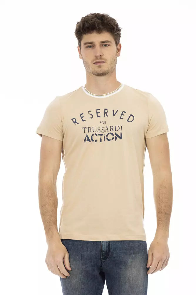 Beige Cotton T-Shirt