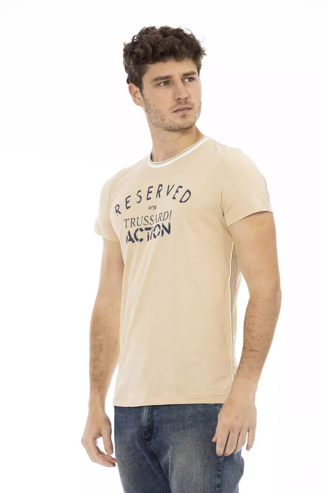 Beige Cotton T-Shirt