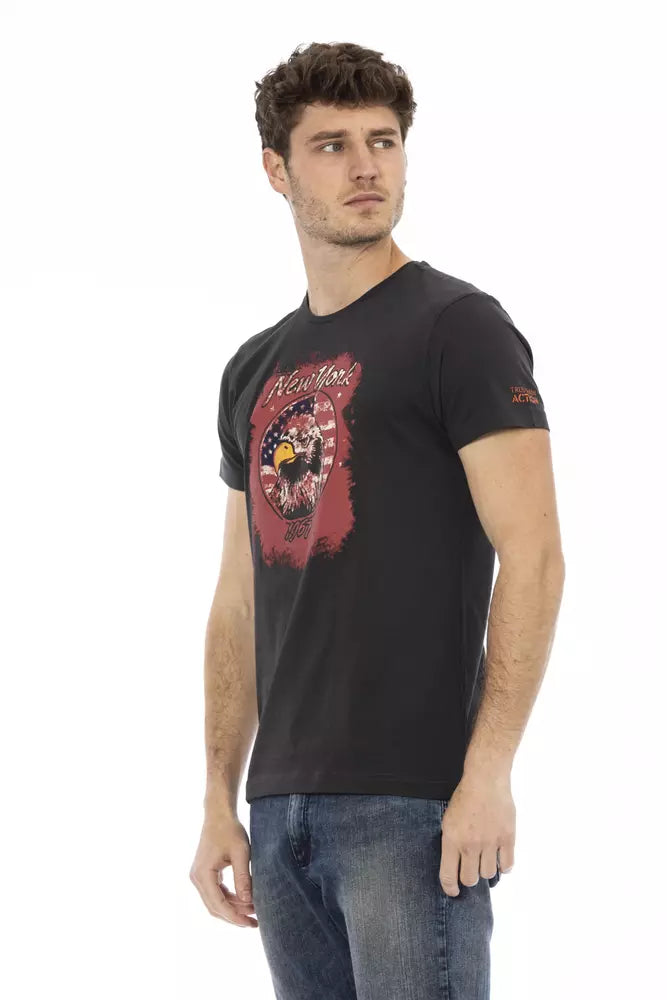 Black Cotton T-Shirt