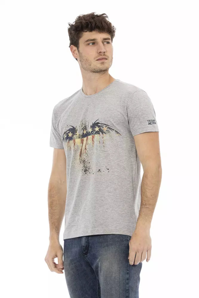 Gray Cotton T-Shirt