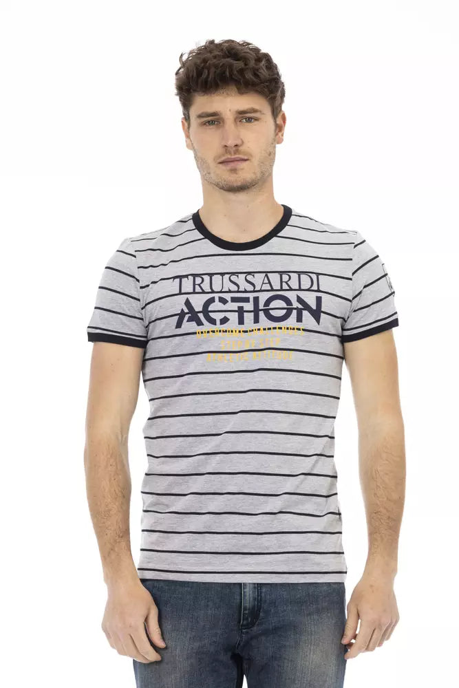 Gray Cotton T-Shirt
