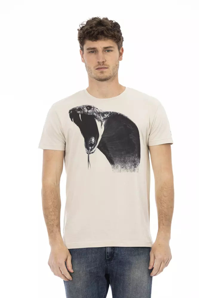 Beige Cotton T-Shirt
