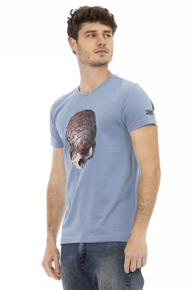 Light-blue Cotton T-Shirt