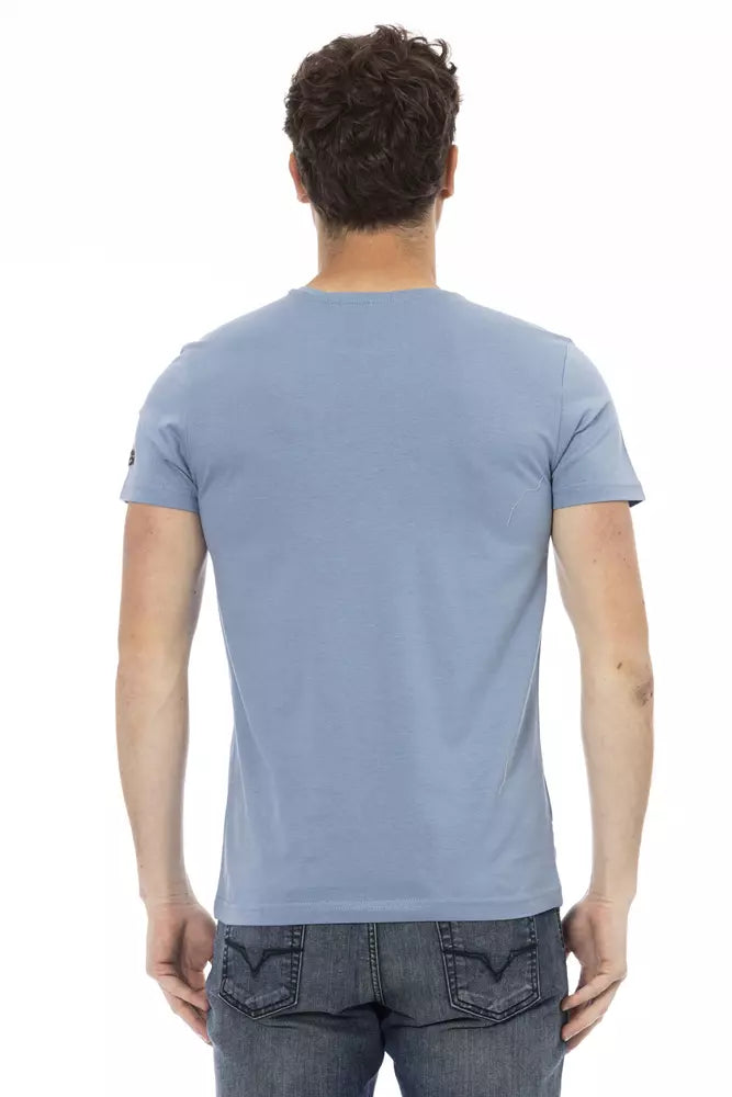 Light-blue Cotton T-Shirt