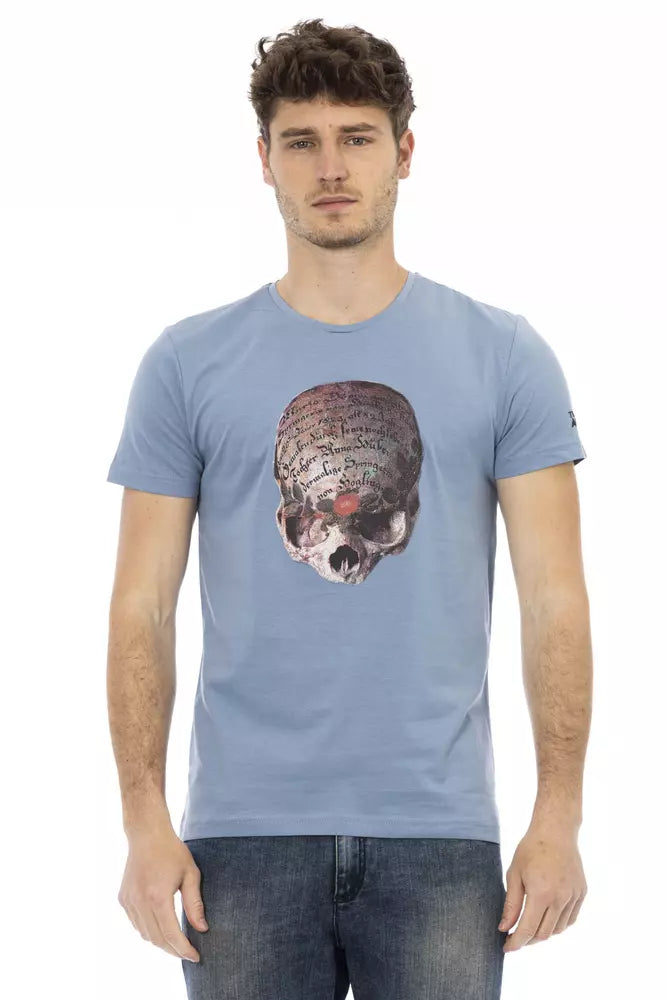 Light-blue Cotton T-Shirt