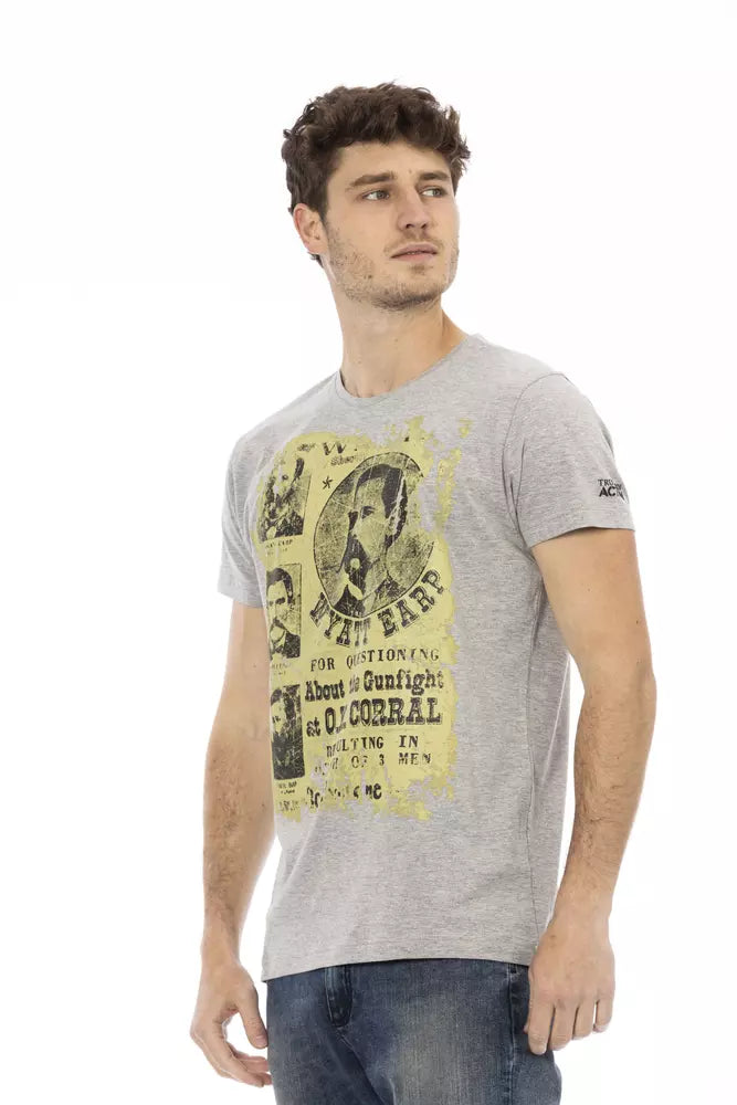 Gray Cotton T-Shirt