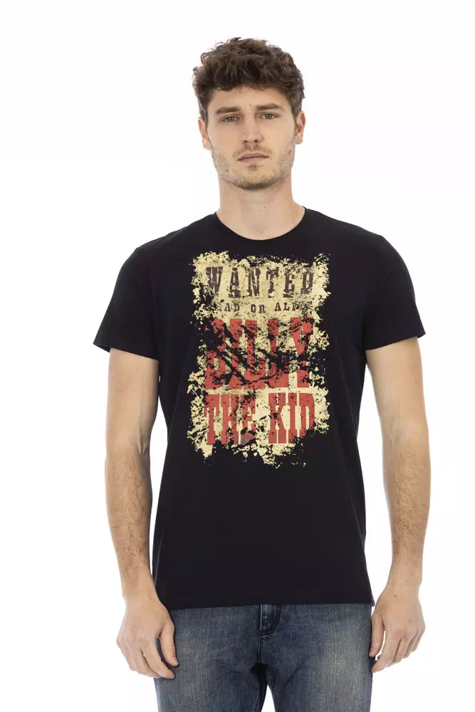 Black Cotton T-Shirt