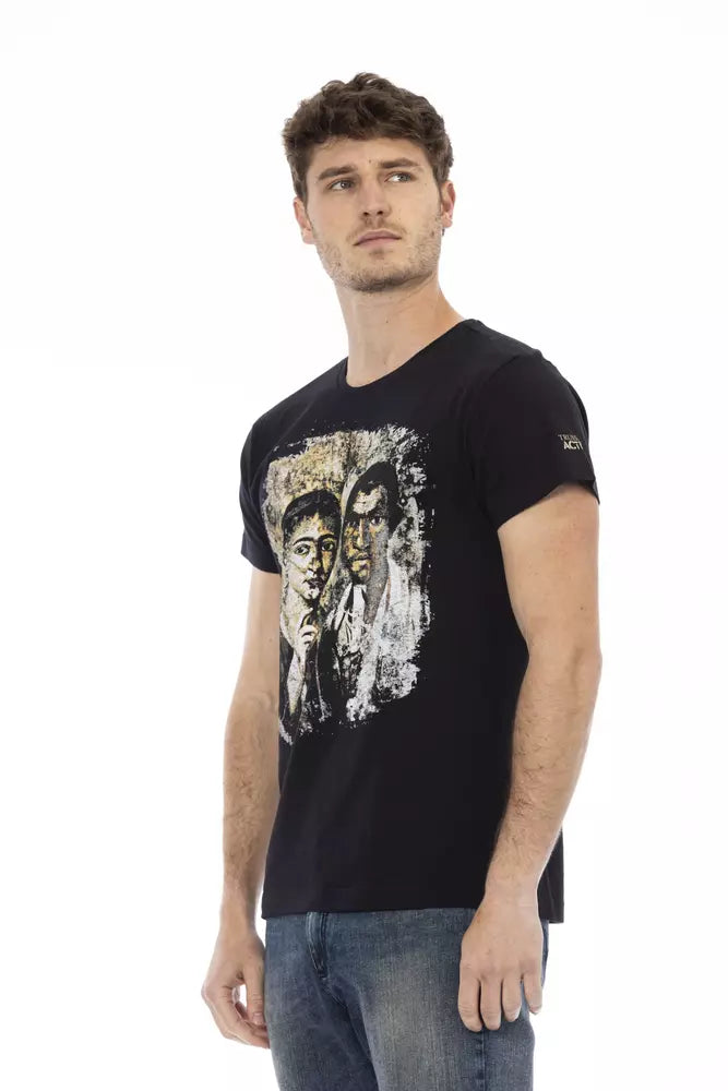 Black Cotton T-Shirt