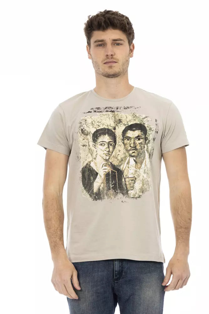 Beige Cotton T-Shirt