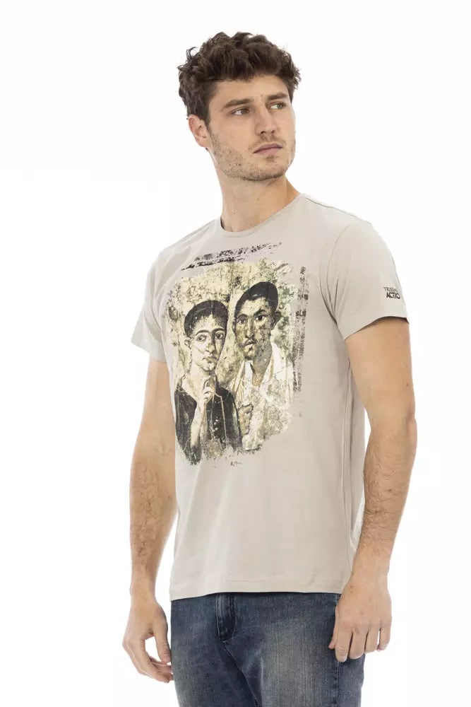 Beige Cotton T-Shirt