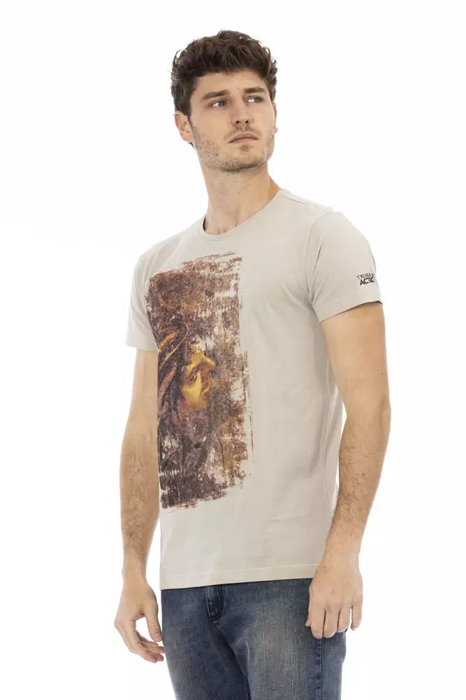 Beige Cotton T-Shirt