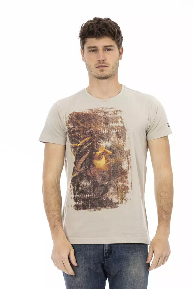 Beige Cotton T-Shirt