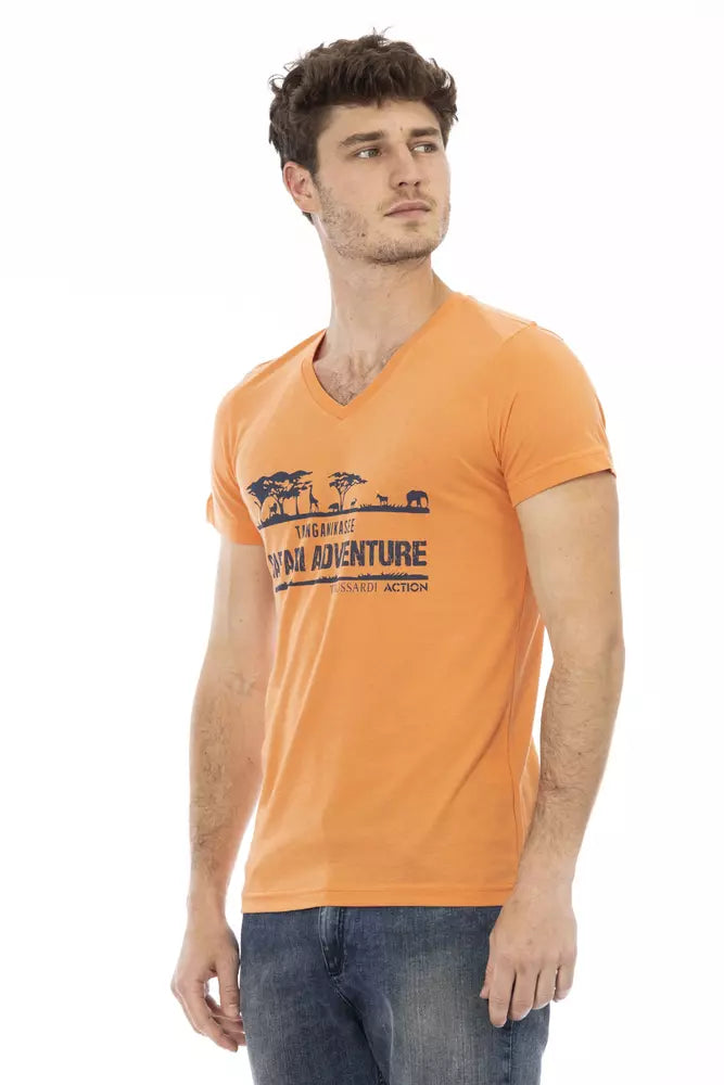 Orange Cotton T-Shirt