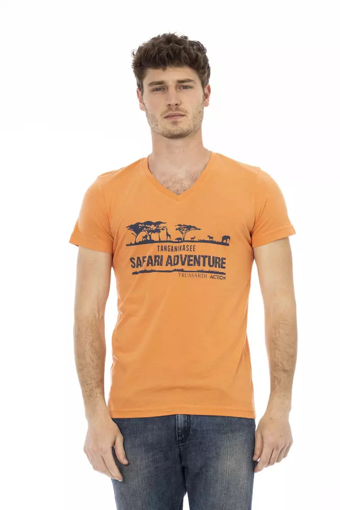 Orange Cotton T-Shirt