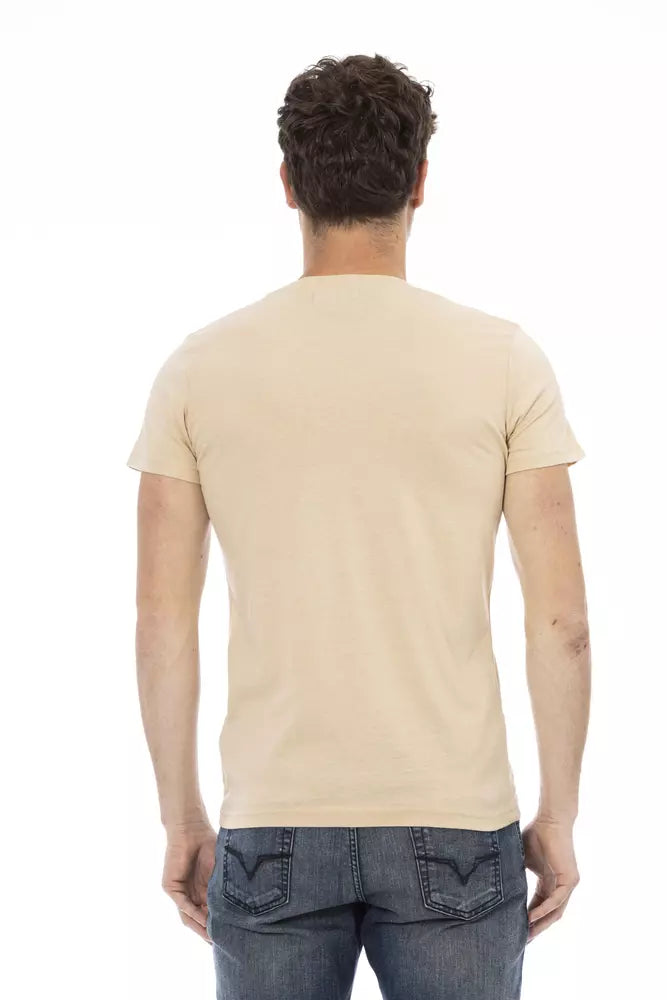 Beige Cotton T-Shirt