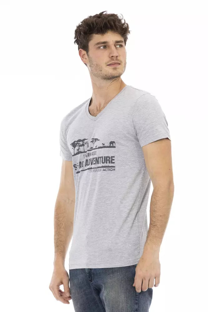 Gray Cotton T-Shirt