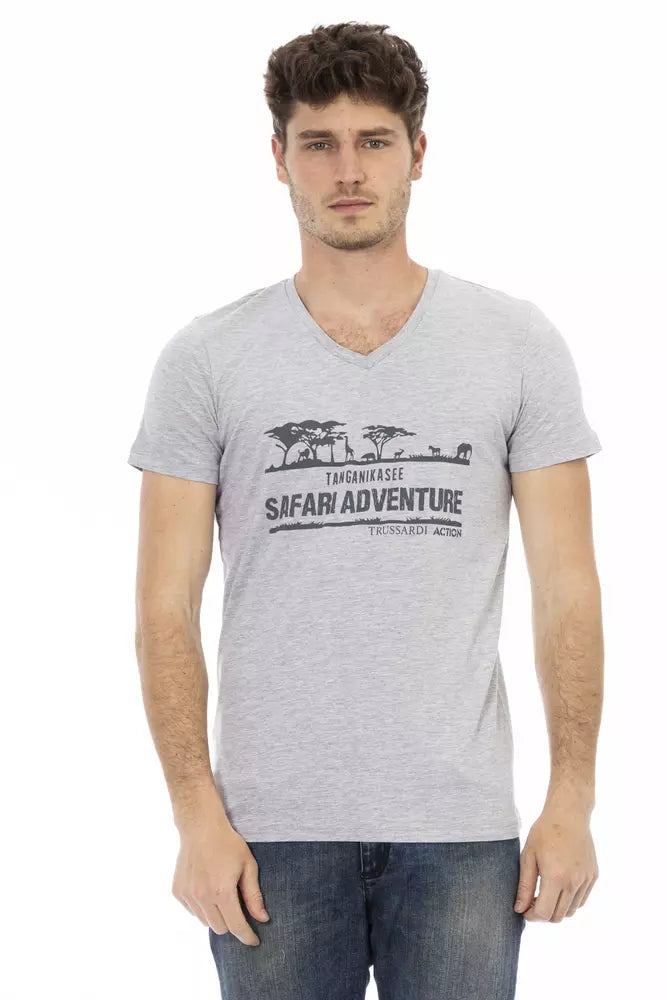 Gray Cotton T-Shirt