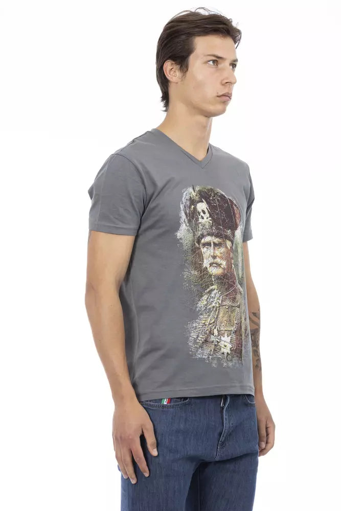 Gray Cotton T-Shirt