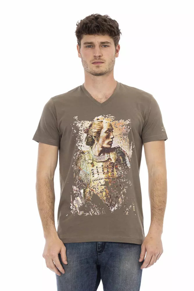 Brown Cotton T-Shirt
