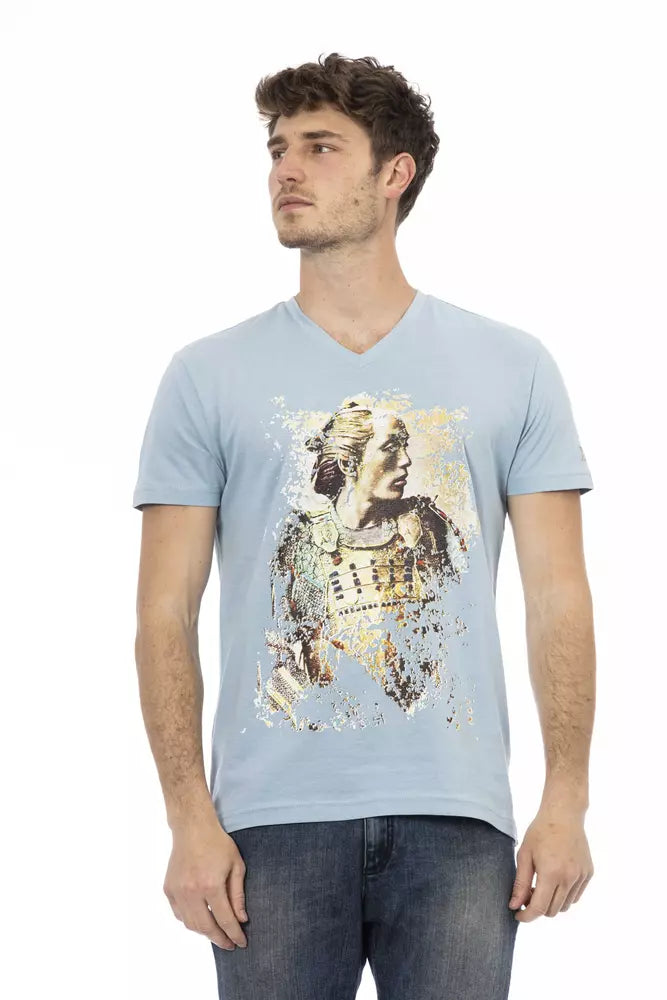 Light-blue Cotton T-Shirt
