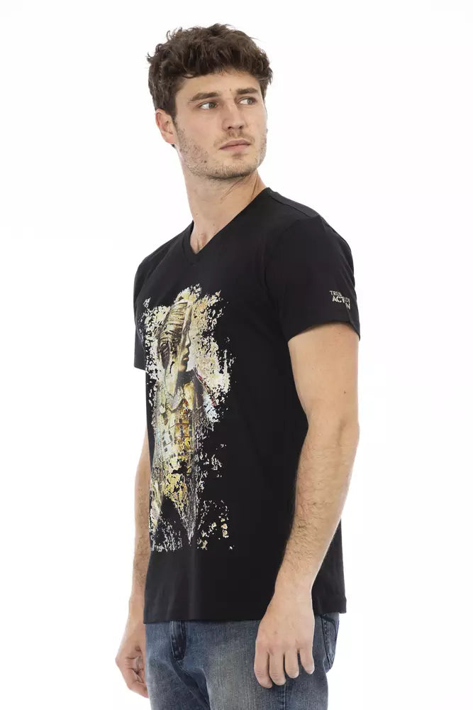 Black Cotton T-Shirt