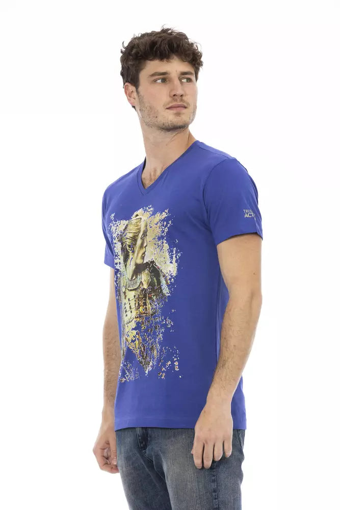 Blue Cotton T-Shirt