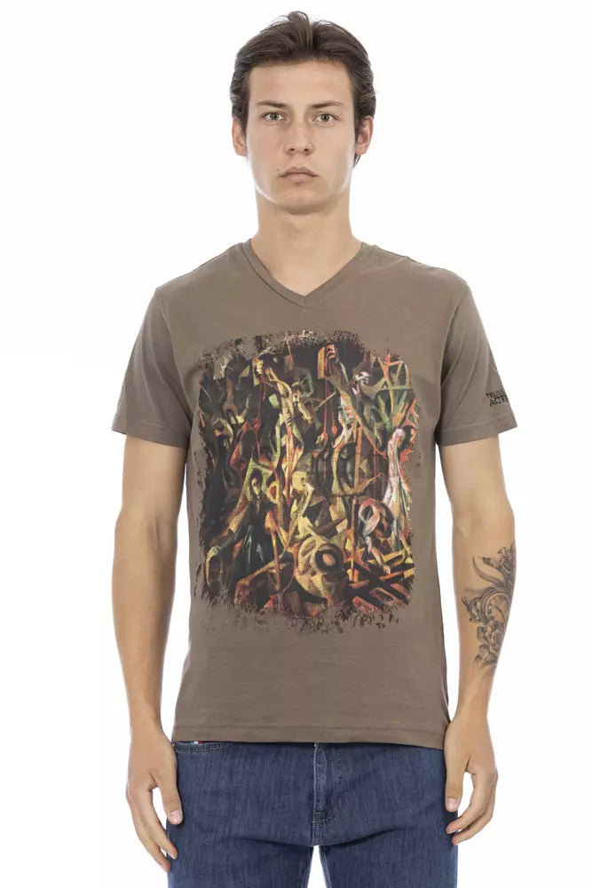 Brown Cotton T-Shirt
