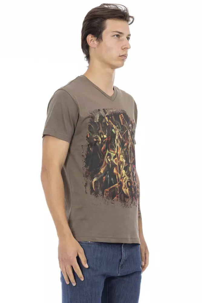 Brown Cotton T-Shirt
