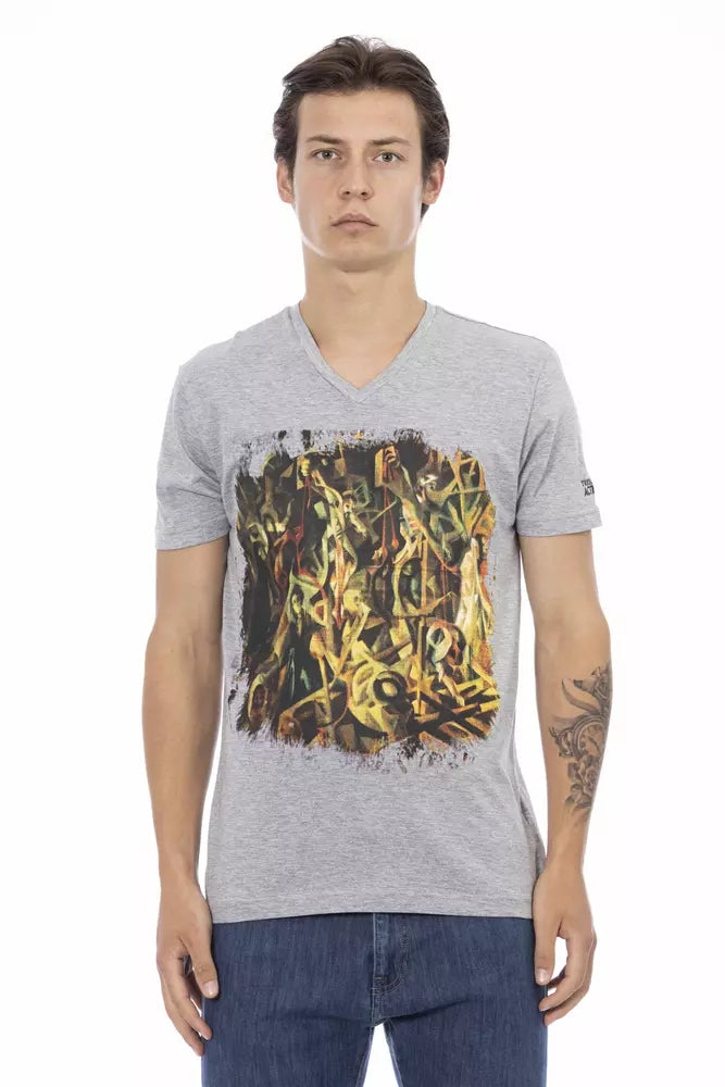 Gray Cotton T-Shirt
