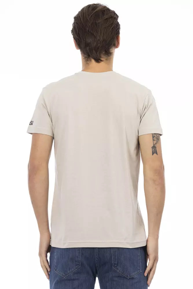 Beige Cotton T-Shirt