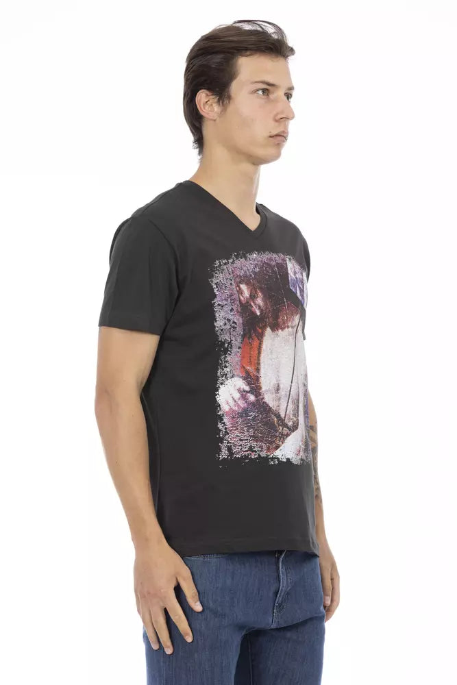 Black Cotton T-Shirt