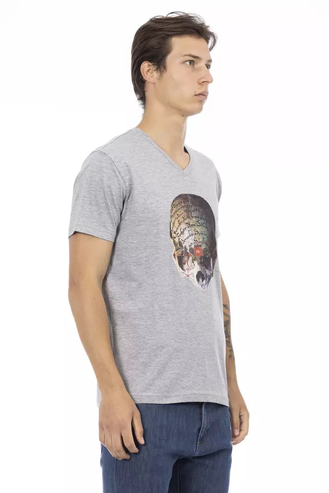 Gray Cotton T-Shirt