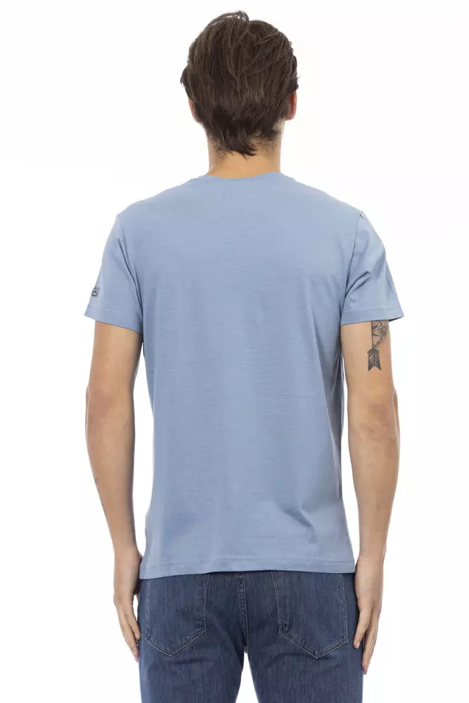 Light-blue Cotton T-Shirt