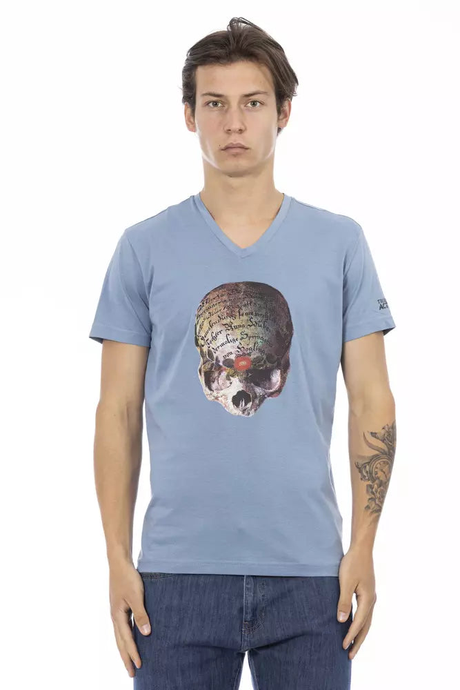 Light-blue Cotton T-Shirt