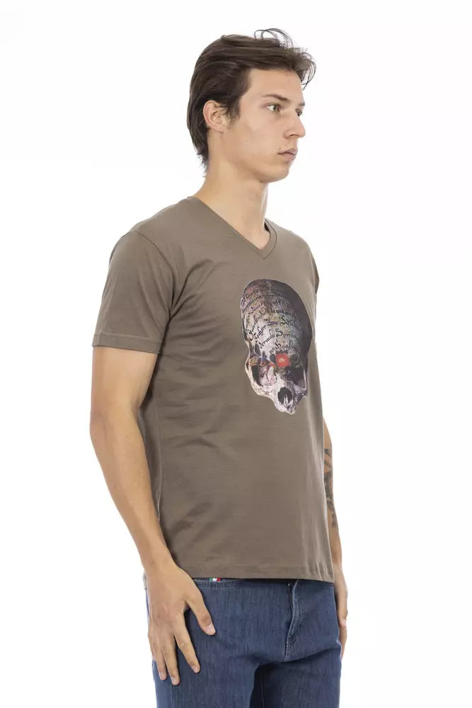 Brown Cotton T-Shirt