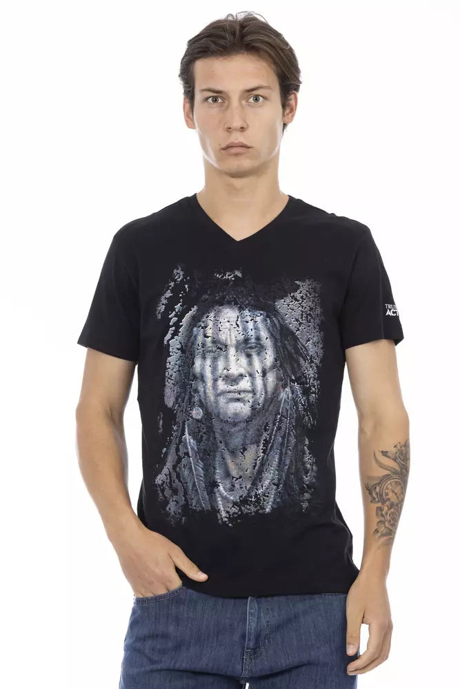 Black Cotton T-Shirt