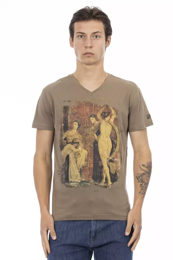 Brown Cotton T-Shirt