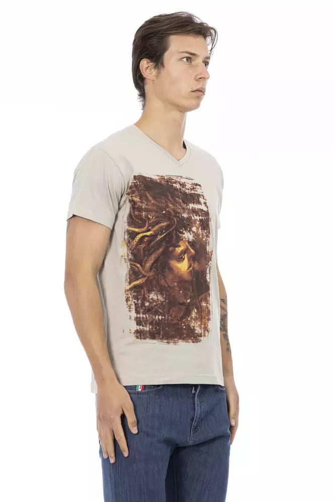 Beige Cotton T-Shirt