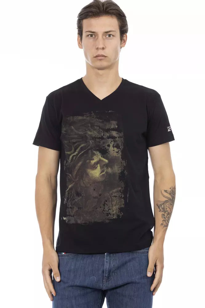 Black Cotton T-Shirt