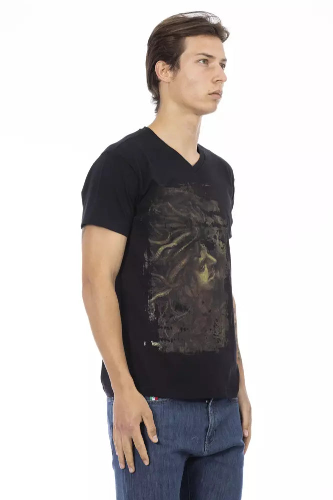 Black Cotton T-Shirt