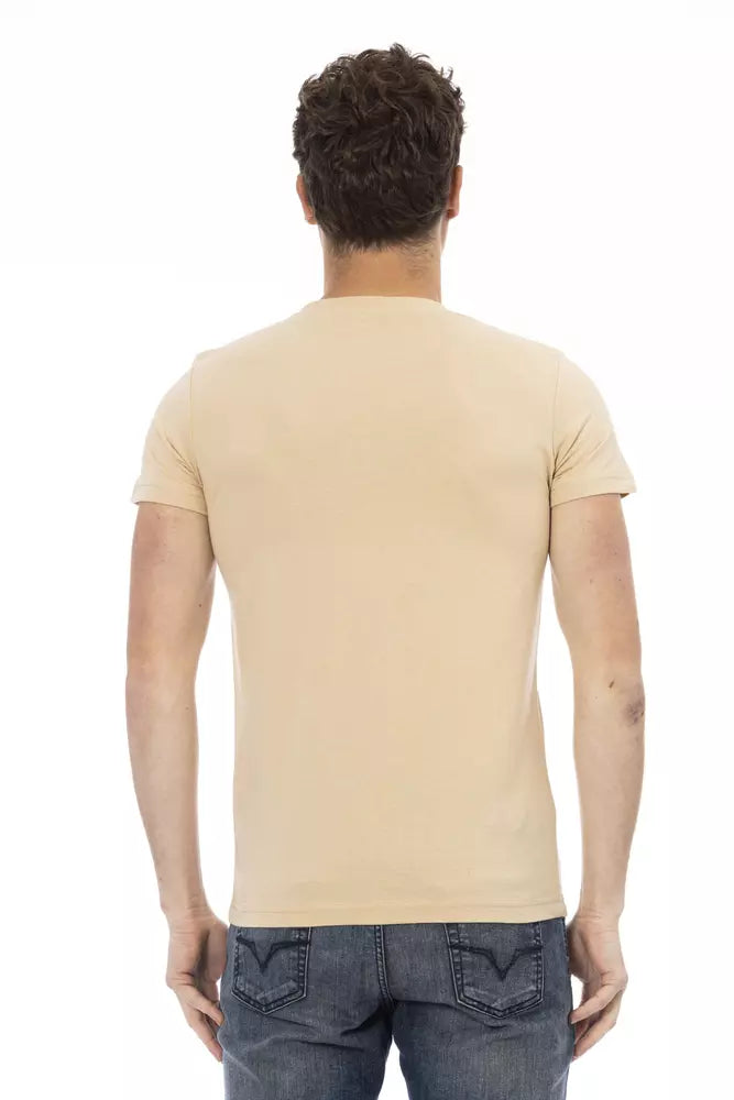 Beige Cotton T-Shirt